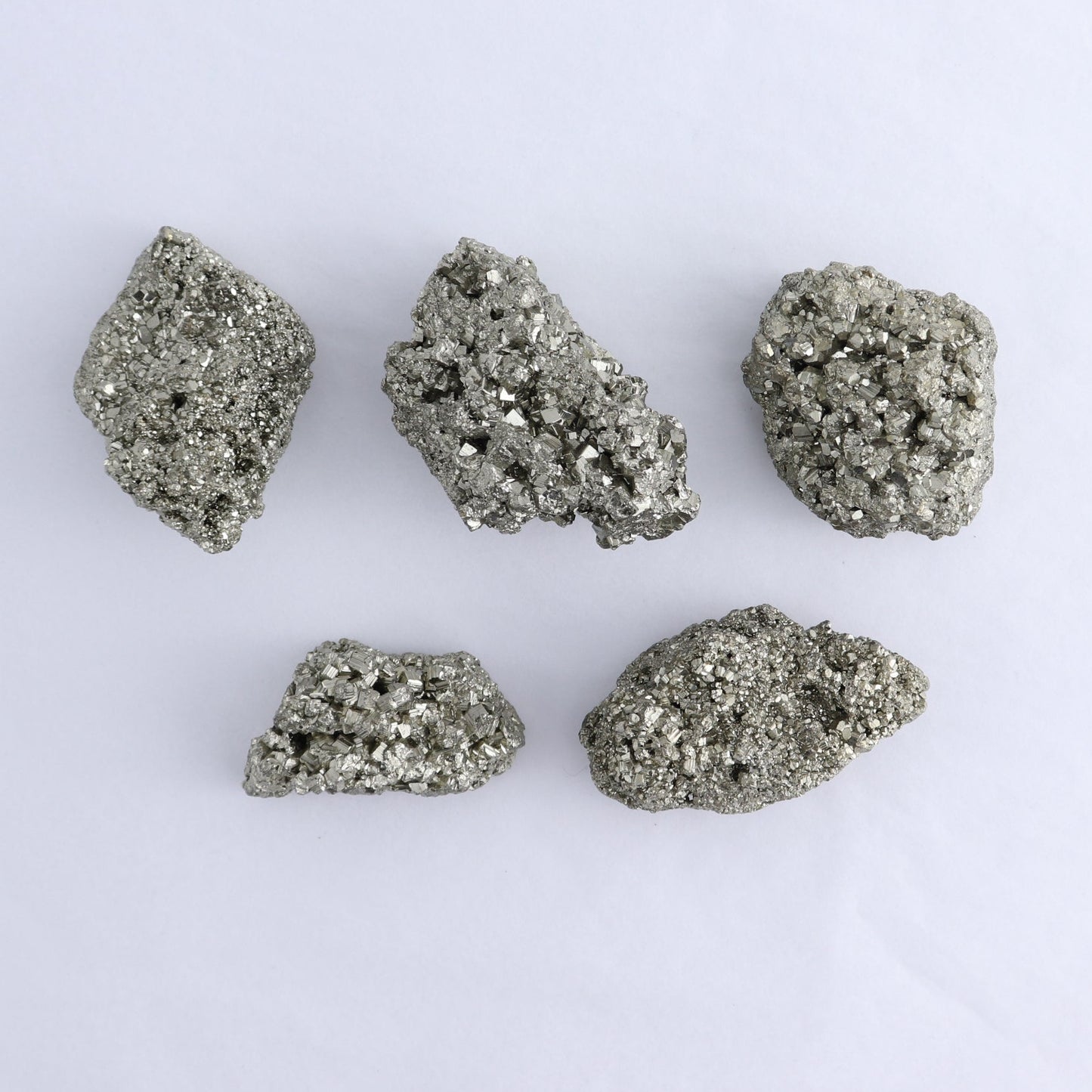 Pyrite Clusters Set of 12