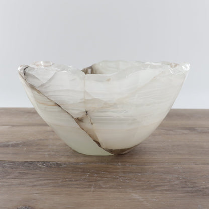 Mexican Onyx/Calcite Bowl 12"