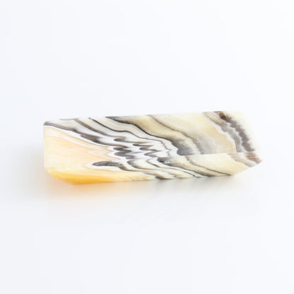 One Mexican Onyx/Calcite Black & Yellow Zebra Rectangle Dish