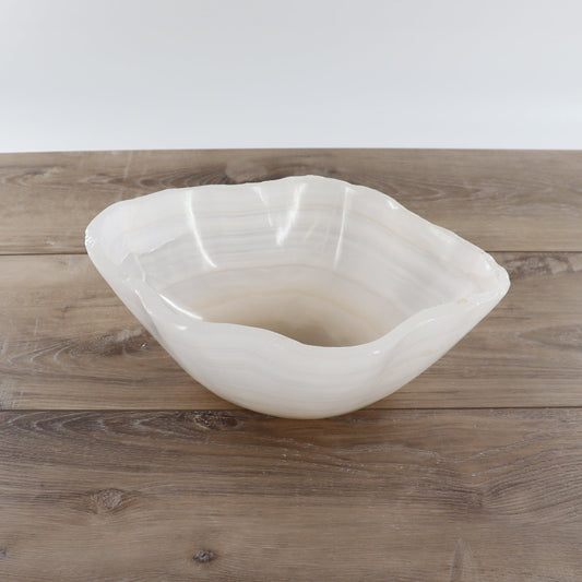 Mexican Onyx/Calcite Bowl 12" - Expert Wholesale and Supplier of Wholesale Crystals & Bulk Gemstones, ["Bowls","Calcite","Mexico","onyx"]