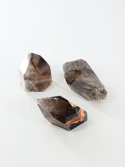 Smoky Quartz Freeforms Set of 3