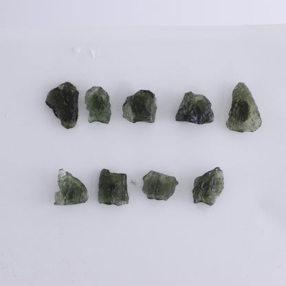 Moldavite Pieces Set of 9 - Expert Wholesale and Supplier of Wholesale Crystals & Bulk Gemstones, ["Czech Republic","Moldavite","Pieces"]