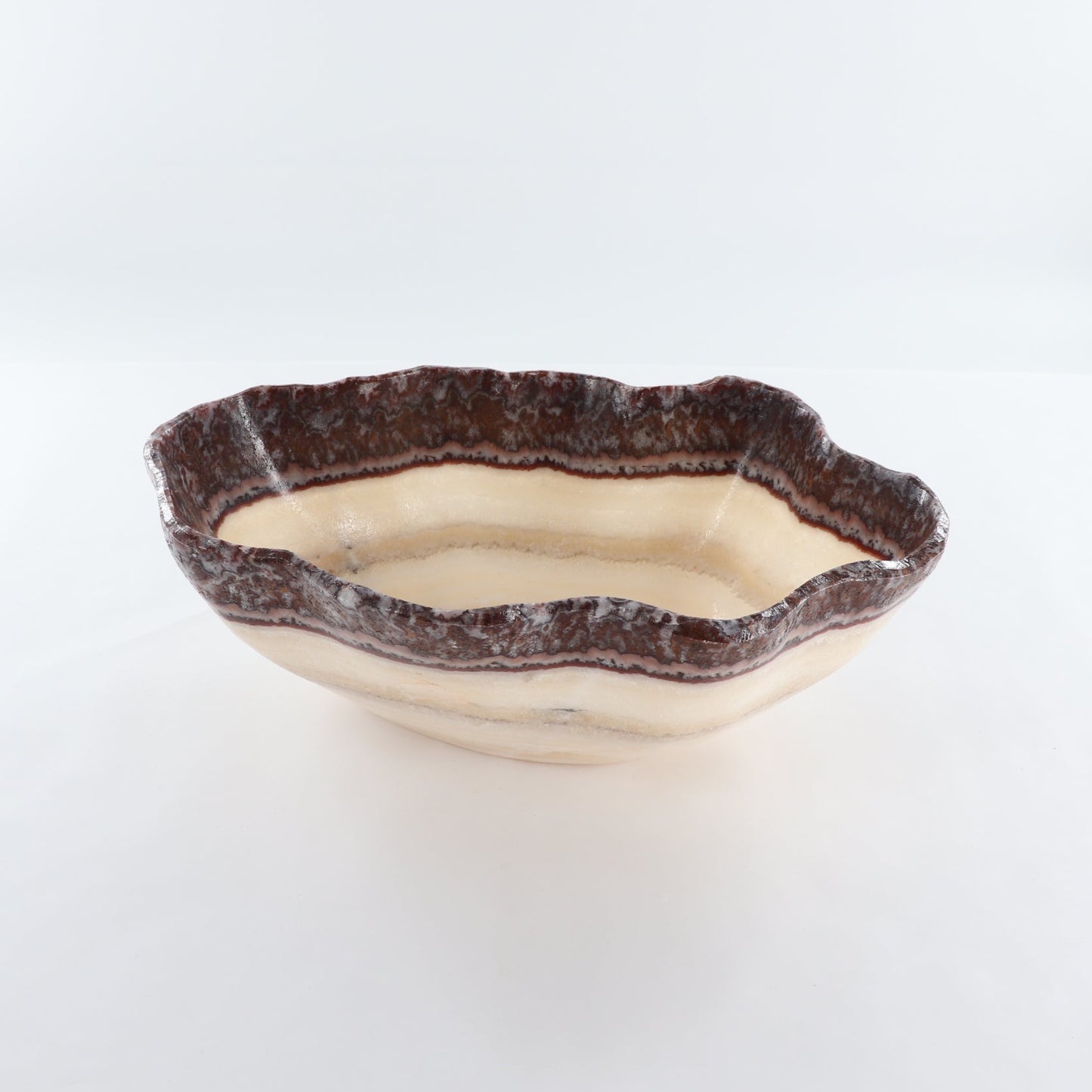 Mexican Onyx/Calcite Bowl 15"