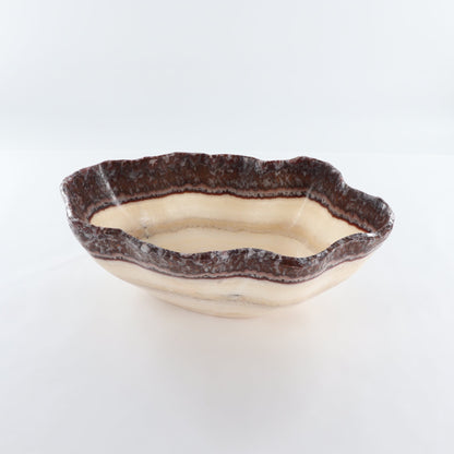 Mexican Onyx/Calcite Bowl 15"