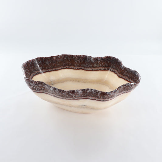 Mexican Onyx/Calcite Bowl 15" - Expert Wholesale and Supplier of Wholesale Crystals & Bulk Gemstones, ["Bowls","Calcite","Mexico","onyx"]