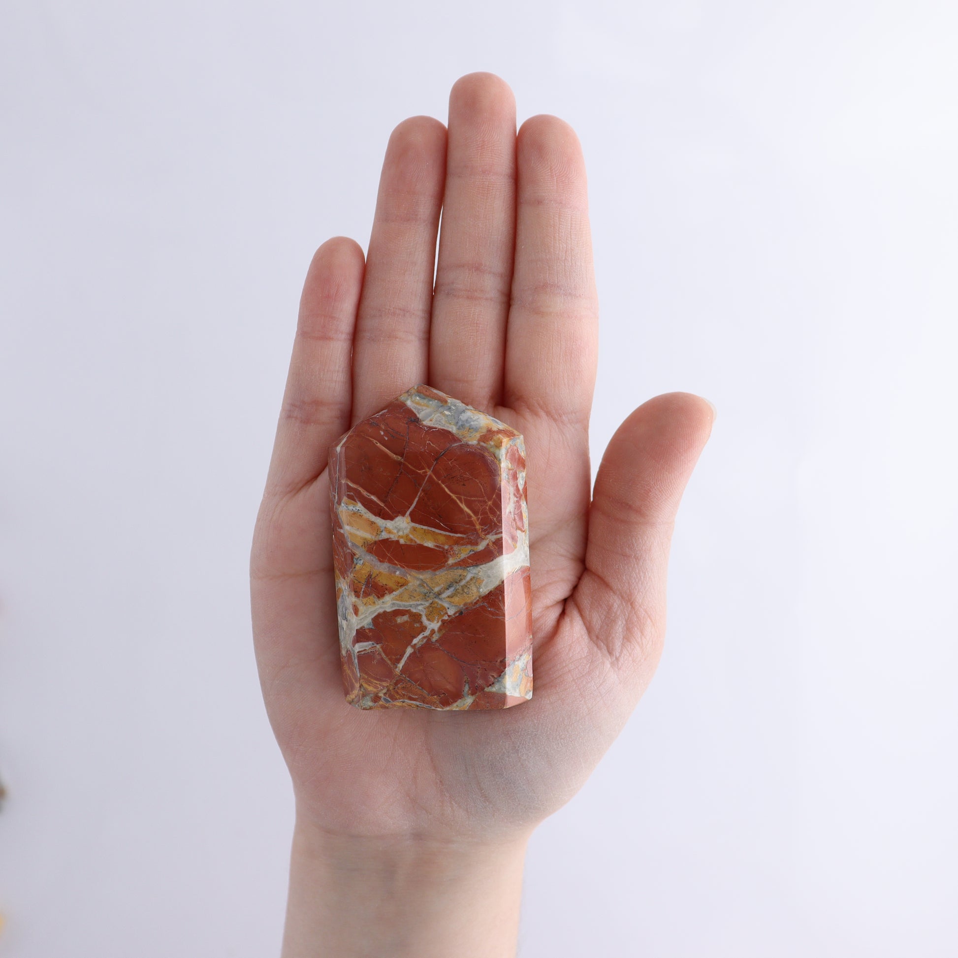 Maligano Jasper Points Flat of 17 - Expert Wholesale and Supplier of Wholesale Crystals & Bulk Gemstones, ["Indonesia","Maligno Jasper","Points"]