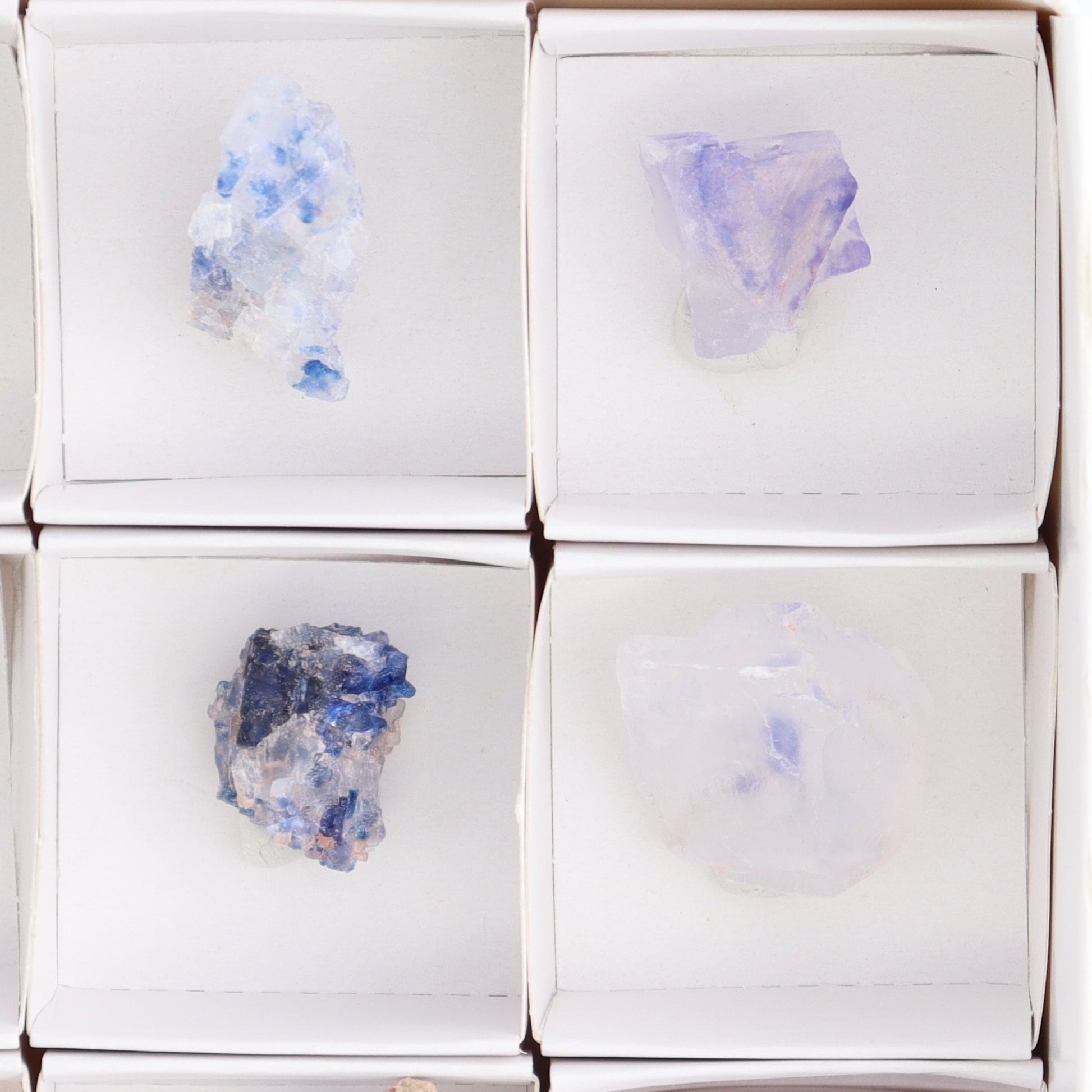 Canadian Blue Halite Rough Set of 9 - Expert Wholesale and Supplier of Wholesale Crystals & Bulk Gemstones, Blue Halite, Canada, Halite, Rough, Roughs
