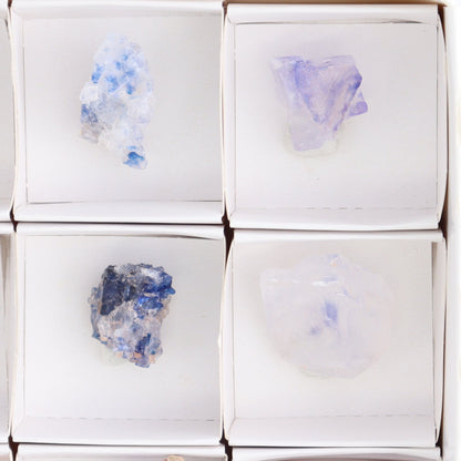 Canadian Blue Halite Rough Set of 9 - Expert Wholesale and Supplier of Wholesale Crystals & Bulk Gemstones, Blue Halite, Canada, Halite, Rough, Roughs