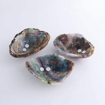 Fluorite Bowls Set of 3 - Expert Wholesale and Supplier of Wholesale Crystals & Bulk Gemstones, ["Bowls","Fluorite","Mexico"]