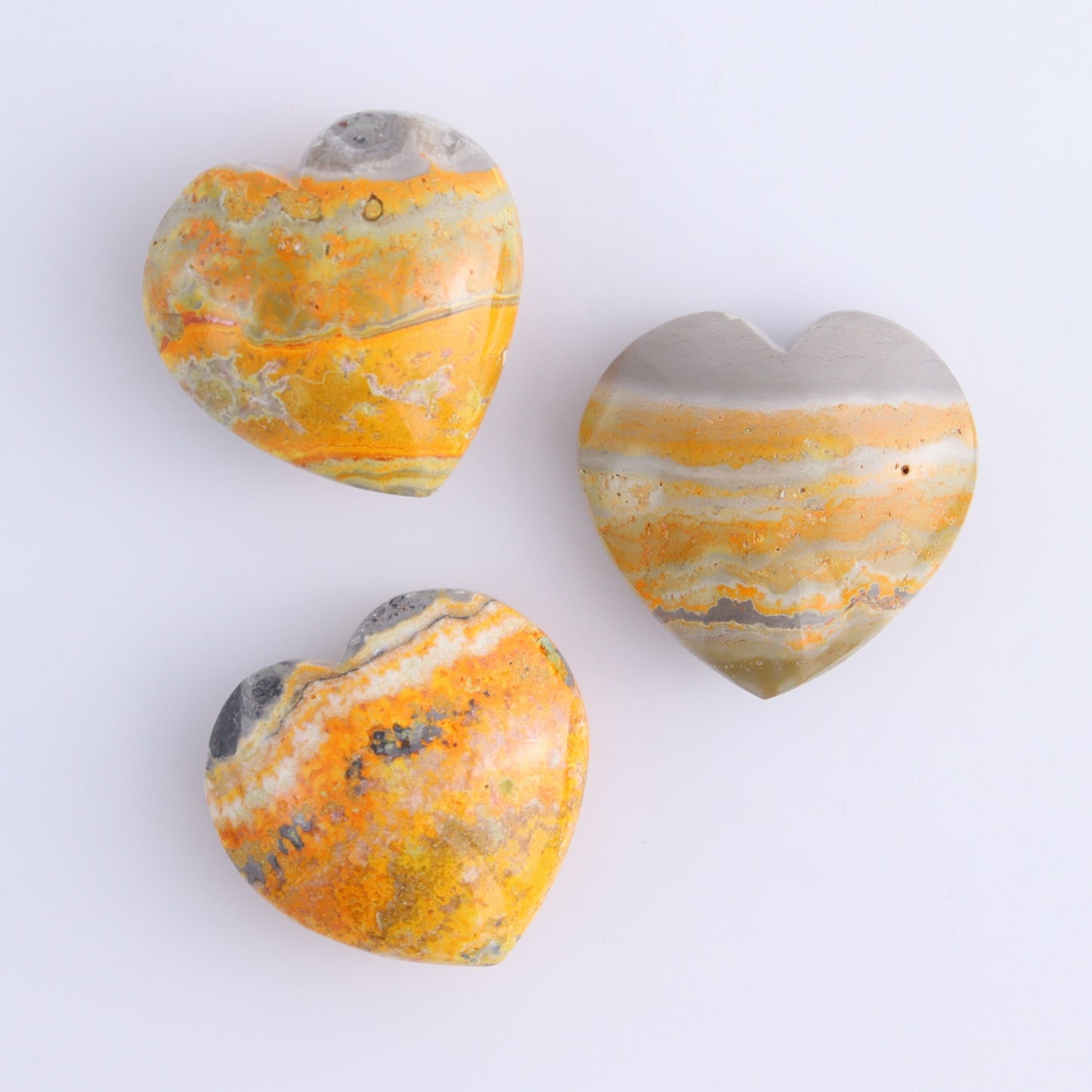 Bumblebee Jasper Hearts Set of 5