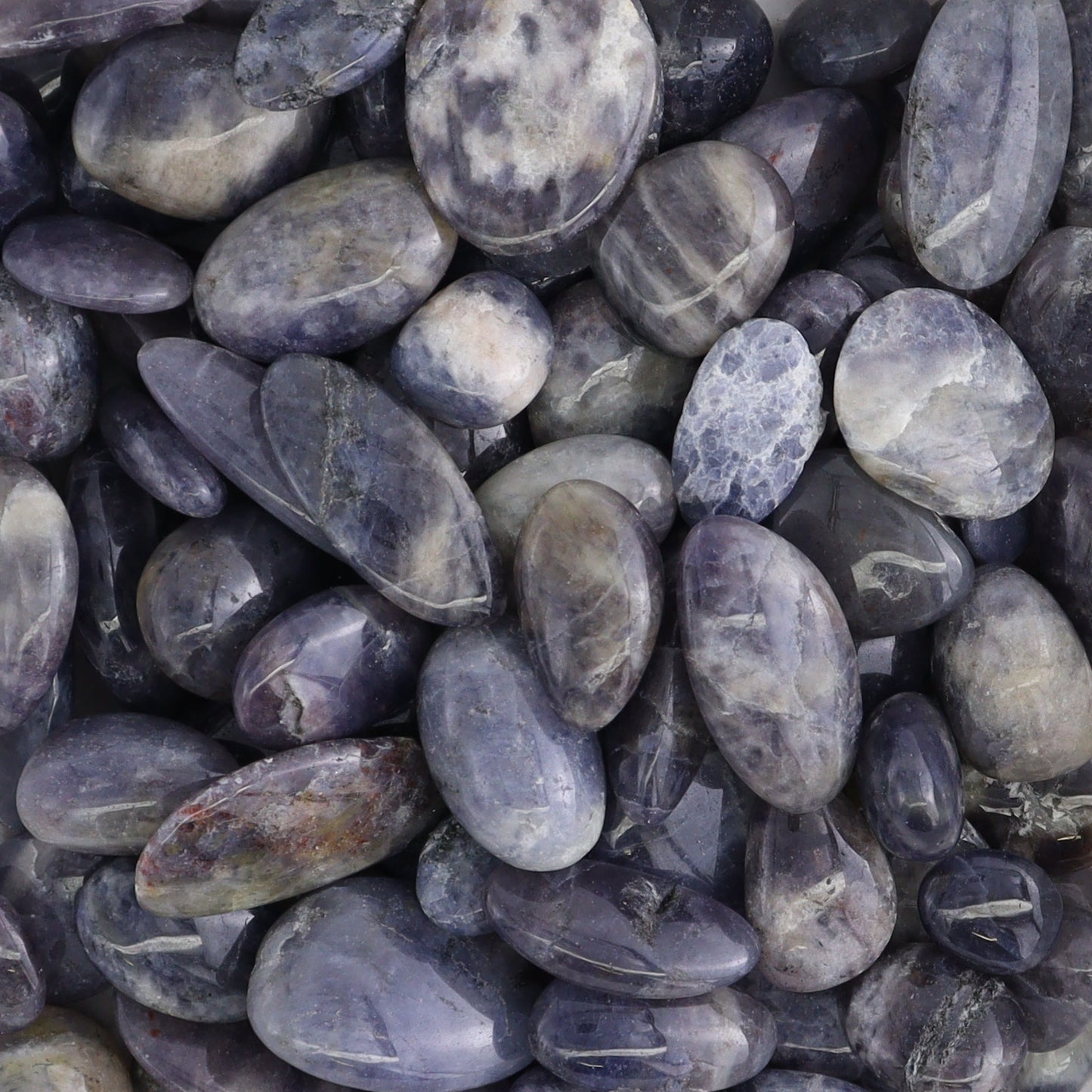 Iolite Tumbles 1 kg Set - Expert Wholesale and Supplier of Wholesale Crystals & Bulk Gemstones, ["iolite","Tumbles"]
