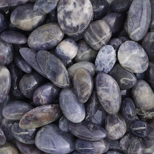 Iolite Tumbles 1 kg Set - Expert Wholesale and Supplier of Wholesale Crystals & Bulk Gemstones, ["iolite","Tumbles"]