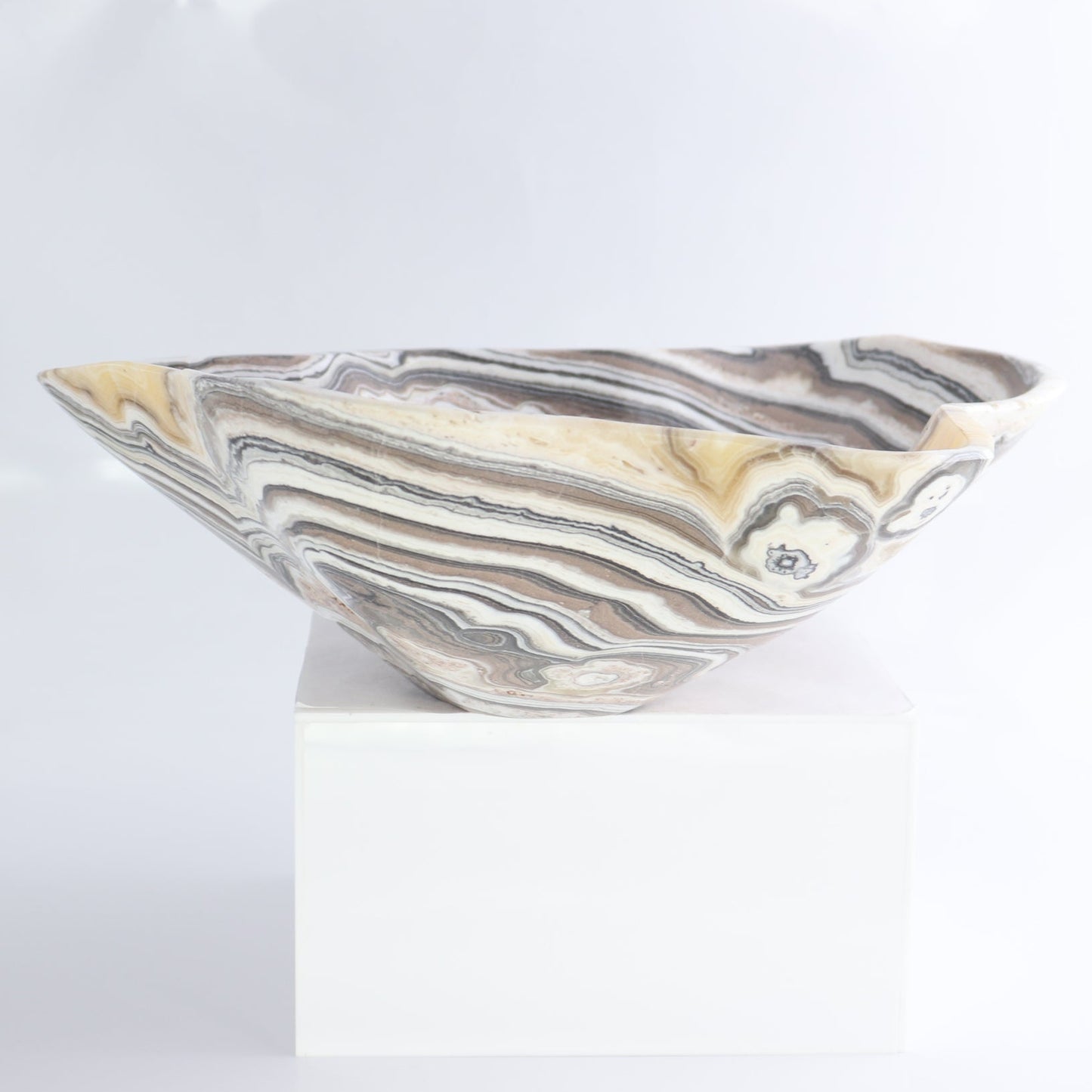 Mexican Onyx/Calcite Bowl 13"