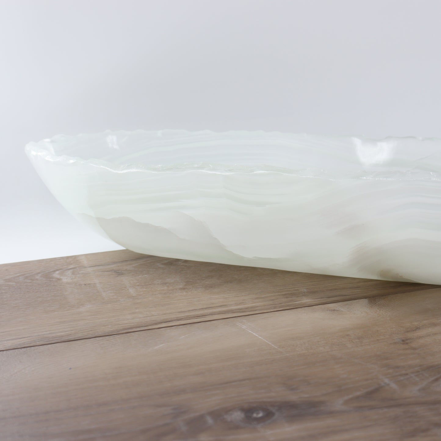 Mexican Onyx/Calcite Canoe Bowl