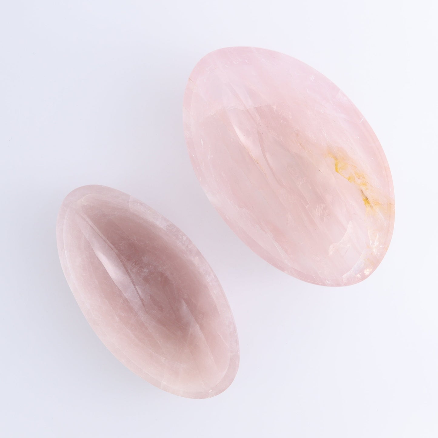 Rose Quartz Bowls Set of 2 - Expert Wholesale and Supplier of Wholesale Crystals & Bulk Gemstones, ["Bowls","Rose Quartz"]