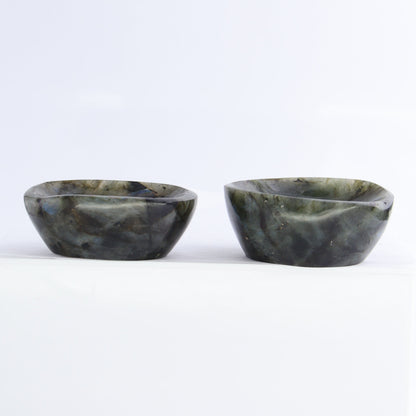 Labradorite Bowls Set of 12 - Expert Wholesale and Supplier of Wholesale Crystals & Bulk Gemstones, ["Bowls","Labradorite","Madagascar"]