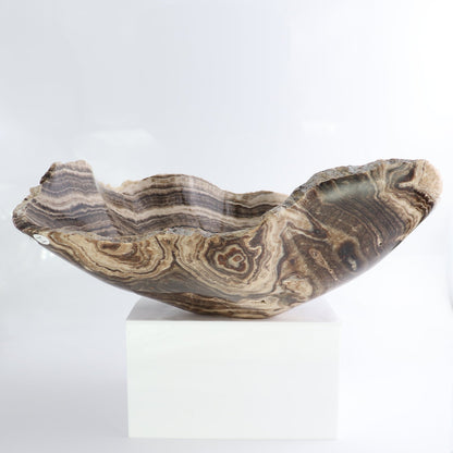 Mexican Onyx/Calcite Bowl 13"
