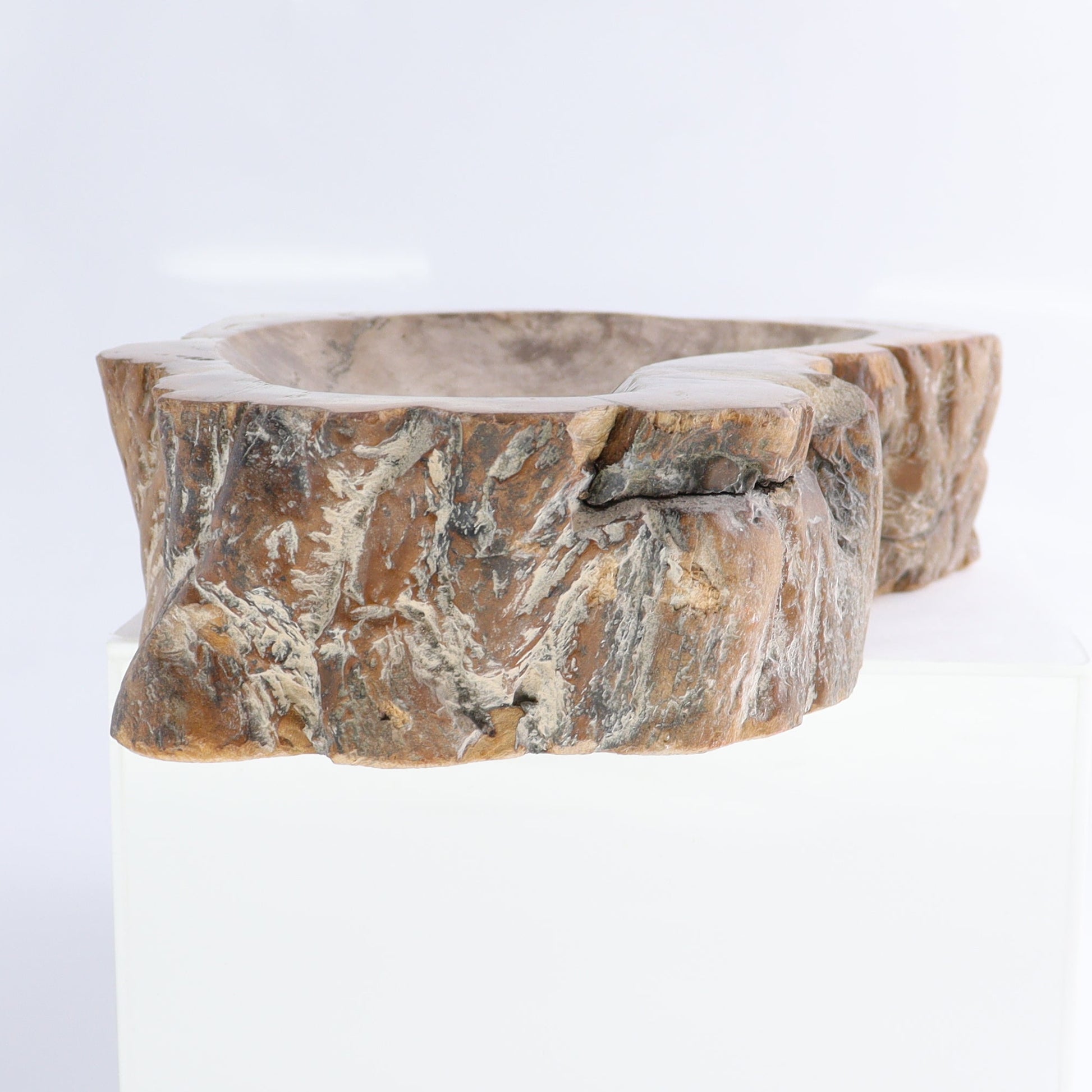 Petrified Wood Bowls Set of 2 - Expert Wholesale and Supplier of Wholesale Crystals & Bulk Gemstones, ["Bowls","Indonesia","Petrified Wood"]