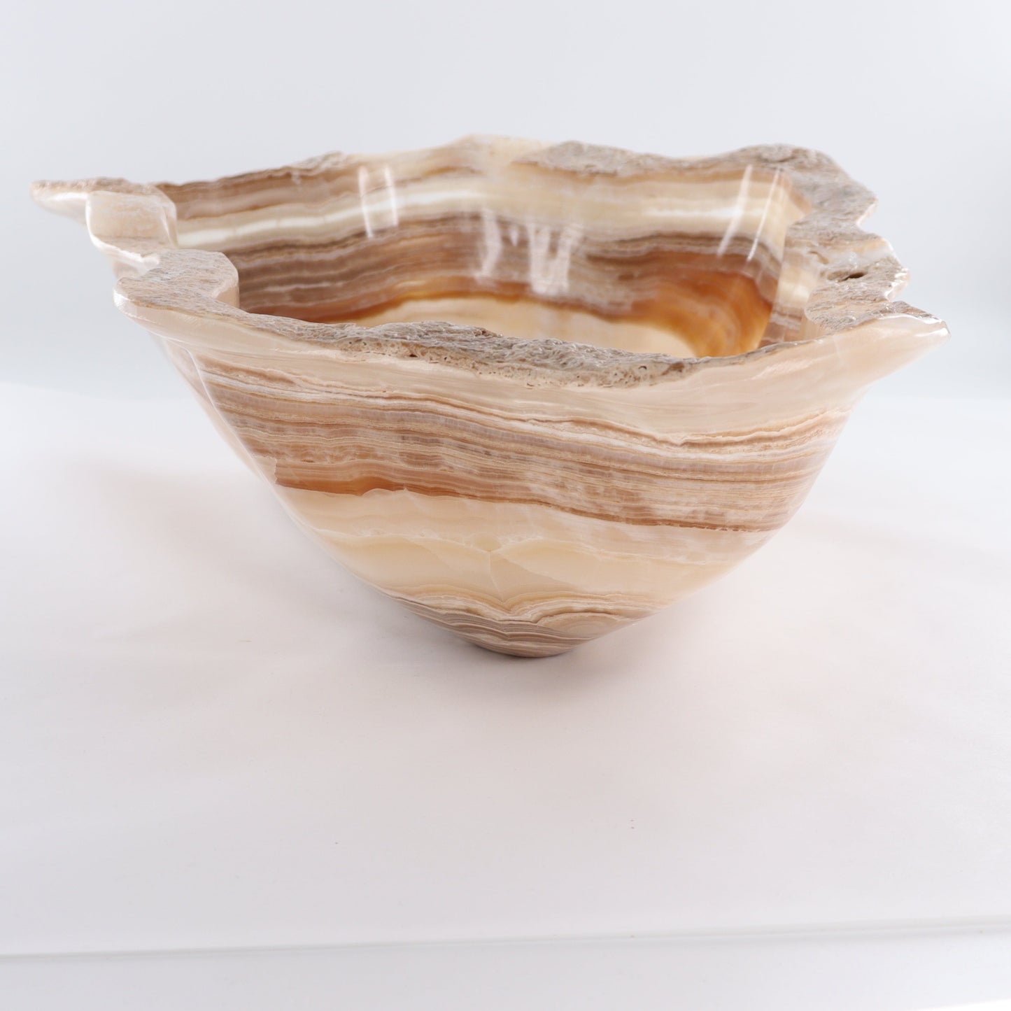 Mexican Onyx/Calcite Bowl - Expert Wholesale and Supplier of Wholesale Crystals & Bulk Gemstones, ["Bowls","Calcite","Mexico","onyx"]