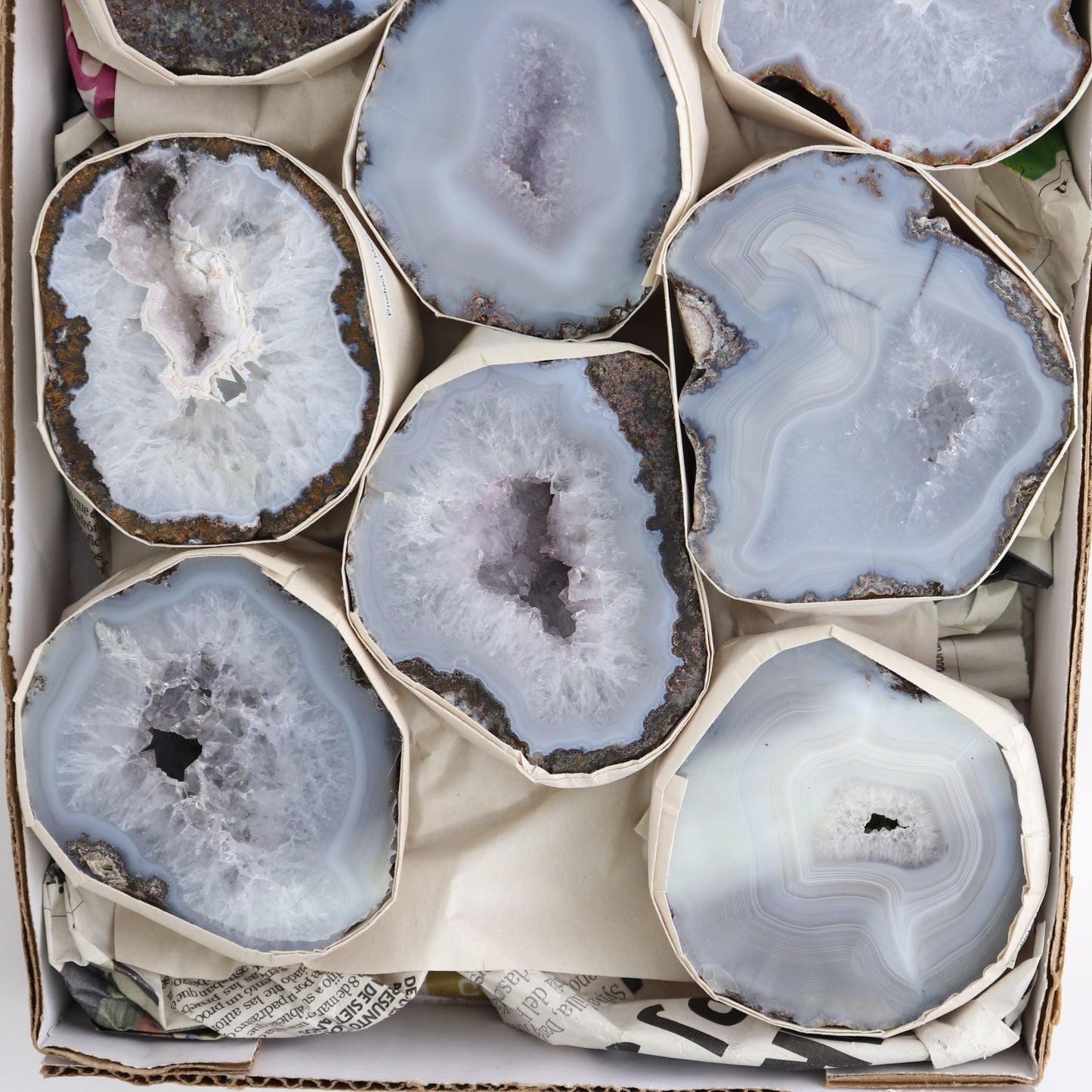 Las Choyas Geodes Set of 8