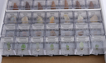Mixed Mineral Thumbnails Flat - Expert Wholesale and Supplier of Wholesale Crystals & Bulk Gemstones, ["Agate Shells","Aquamarine","Chrysoberyl","Diopside","Ethiopia","ethiopian opal","Madagascar","Magnesio-Axinite","Morocco","Petroleum Quartz","Tanzania"]