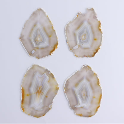 Iris Agate Slices Set of 4 - Expert Wholesale and Supplier of Wholesale Crystals & Bulk Gemstones, ["Agate","Iris Agate","Slices and Slabs"]