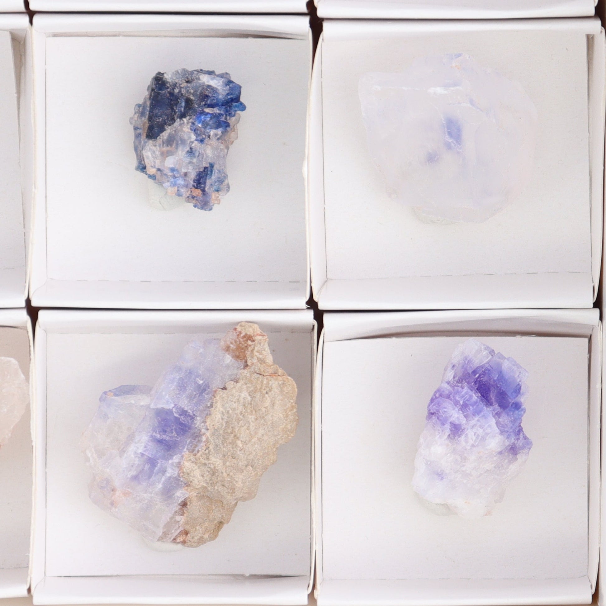 Canadian Blue Halite Rough Set of 9 - Expert Wholesale and Supplier of Wholesale Crystals & Bulk Gemstones, Blue Halite, Canada, Halite, Rough, Roughs