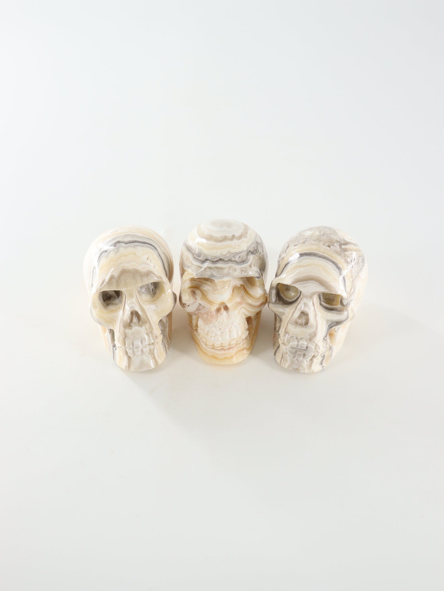 Onyx Skulls Set of 3 - Expert Wholesale and Supplier of Wholesale Crystals & Bulk Gemstones, []