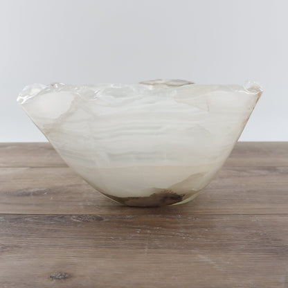 Mexican Onyx/Calcite Bowl 12"
