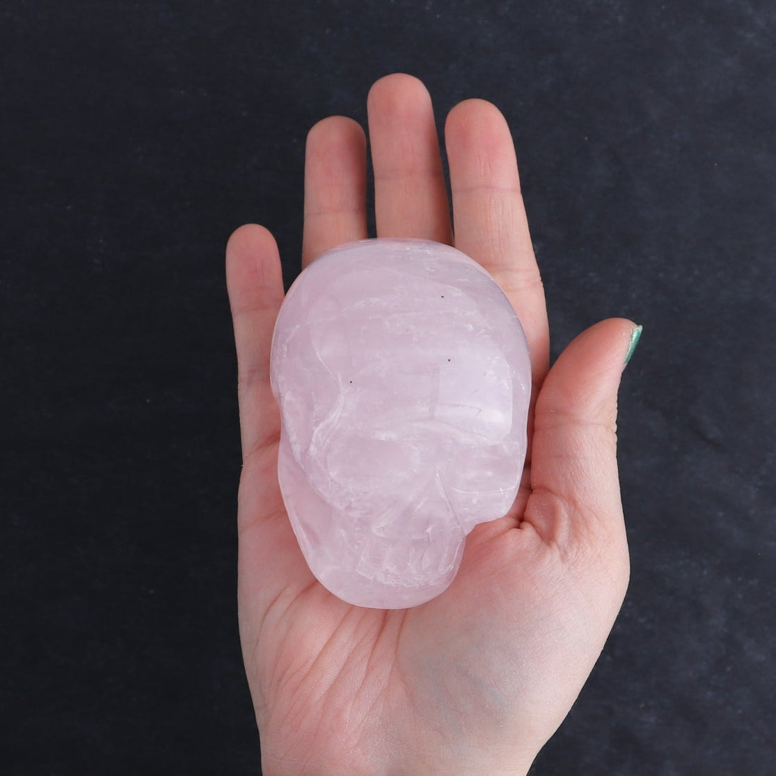 Rose Quartz Skulls Set of 4