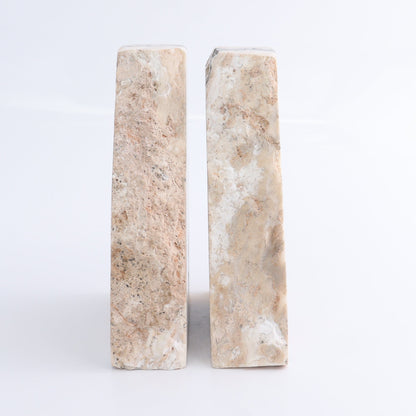 One Pair of Mexican Onyx/Calcite Pink & Yellow Rough Bookend - Expert Wholesale and Supplier of Wholesale Crystals & Bulk Gemstones, ["Bookends","Calcite","Catalog Onyx","Mexico","onyx"]