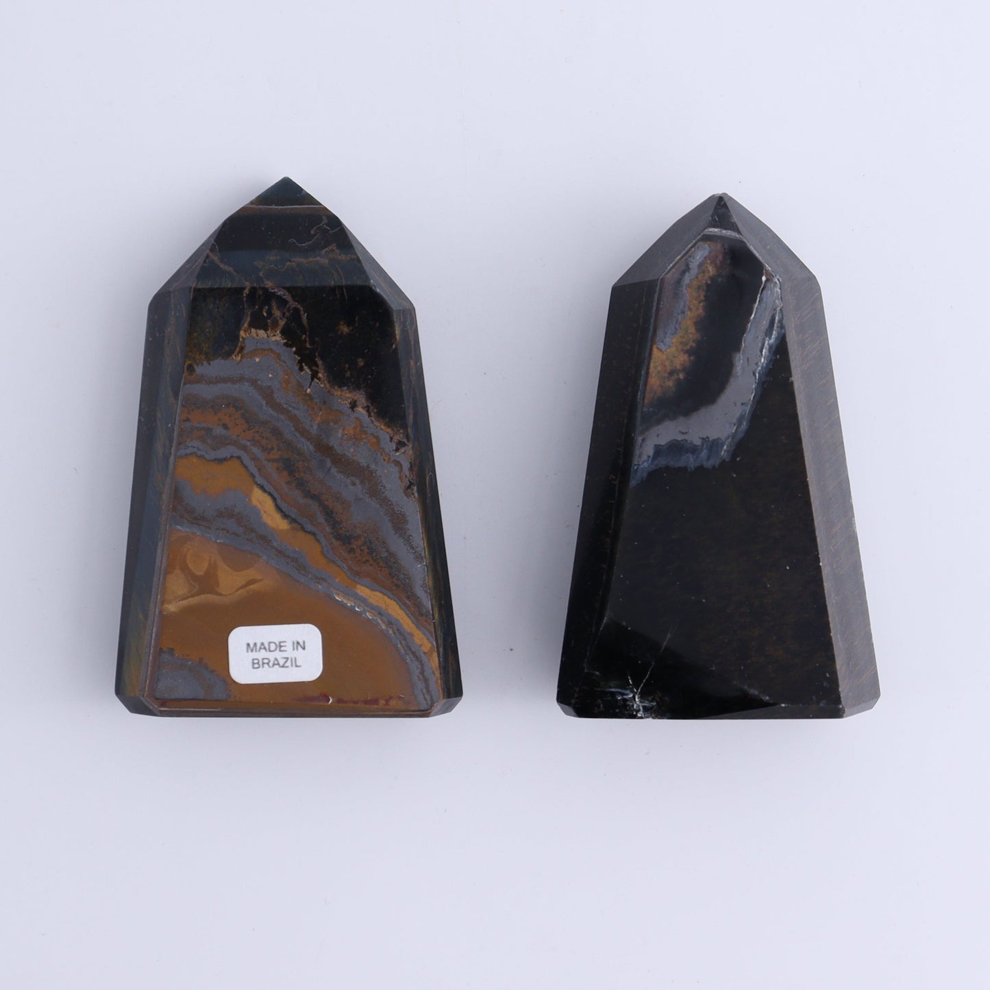 Tiger Eye Towers Set of 6 - Expert Wholesale and Supplier of Wholesale Crystals & Bulk Gemstones, ["Blue Tiger Eye","Brazil","close_70","Towers"]