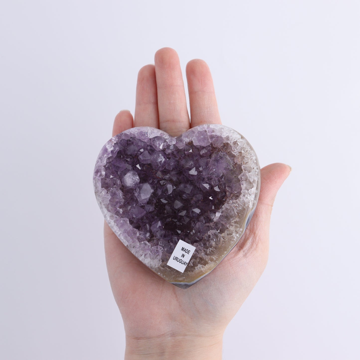 Uruguay Amethyst Hearts Set of 6 - Expert Wholesale and Supplier of Wholesale Crystals & Bulk Gemstones, ["Amethyst","Hearts","Uruguay"]