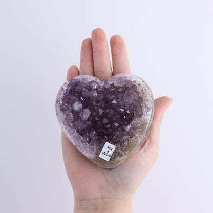 Uruguay Amethyst Hearts Set of 6 - Expert Wholesale and Supplier of Wholesale Crystals & Bulk Gemstones, ["Amethyst","Hearts","Uruguay"]