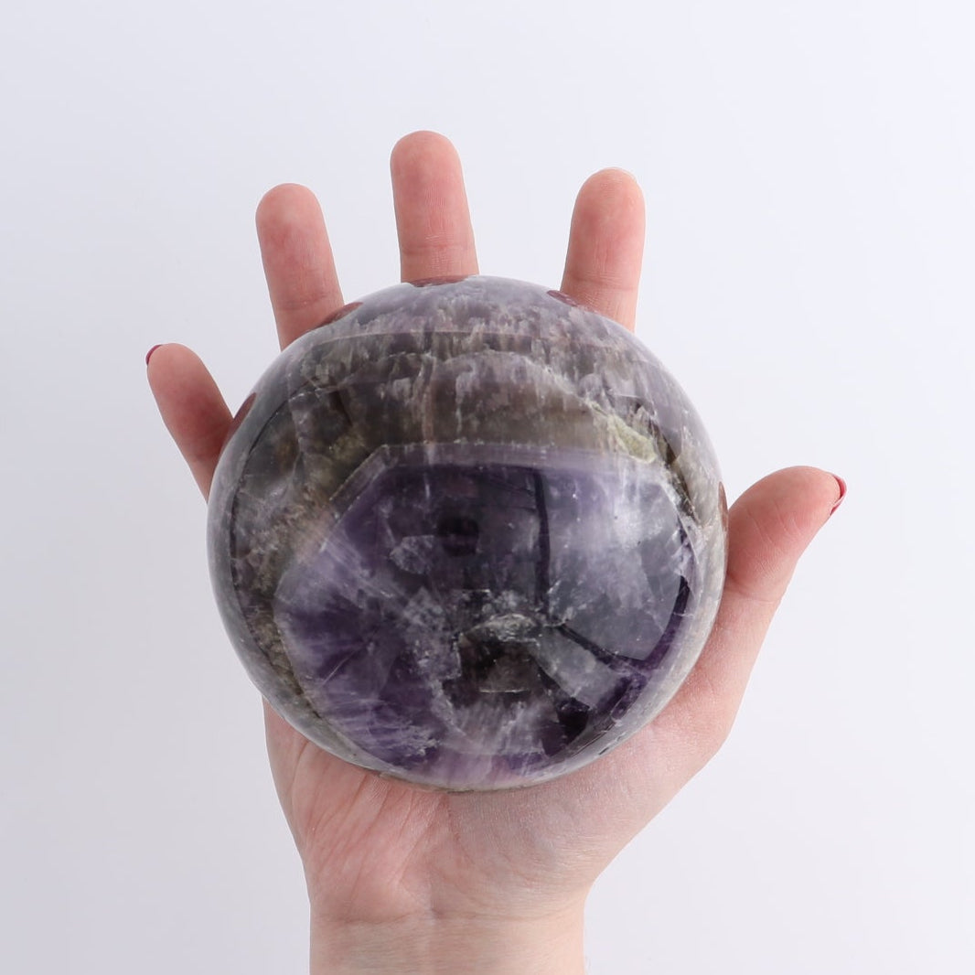 Amethyst Cacoxenite Sphere