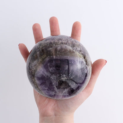 Amethyst Cacoxenite Sphere