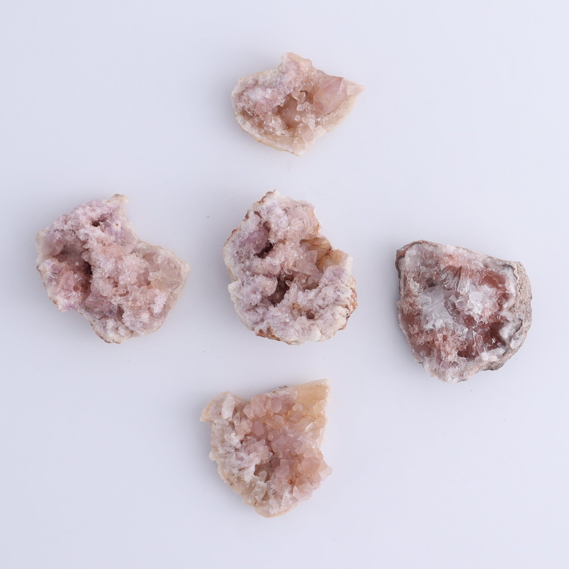 Pink Amethyst Flat of 30 - Expert Wholesale and Supplier of Wholesale Crystals & Bulk Gemstones, ["Amethyst","Pink Amethyst"]