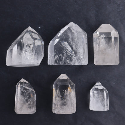 Clear Quartz Points Set of 6 - Expert Wholesale and Supplier of Wholesale Crystals & Bulk Gemstones, ["Clear Quartz","Points","Quartz","Towers"]