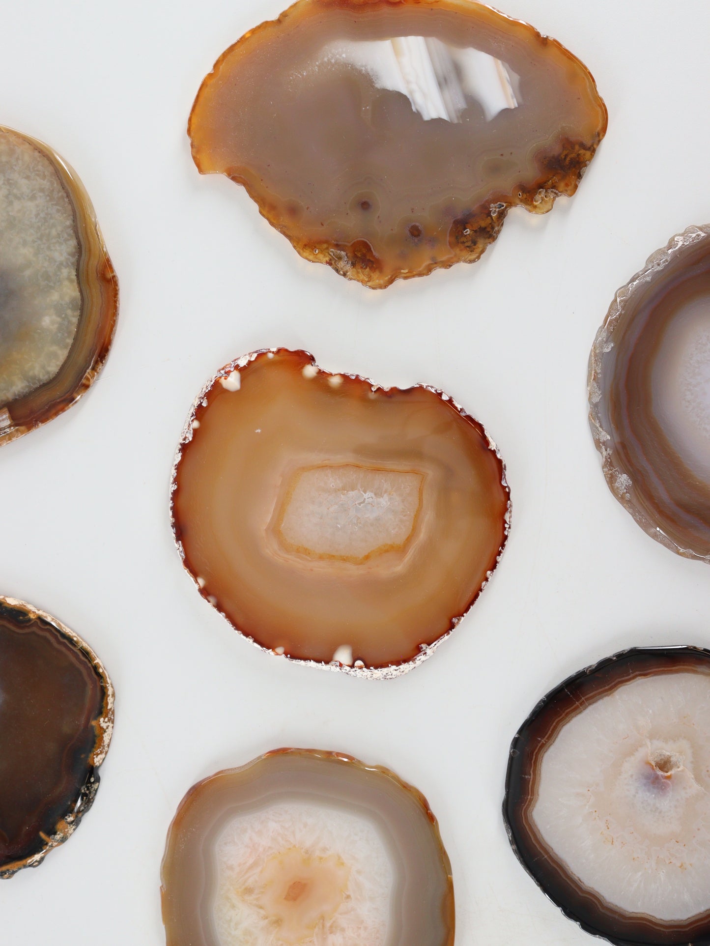 Agate Slices and Slabs Set of 10 - Expert Supplier of Wholesale Crystals & Bulk Gemstones