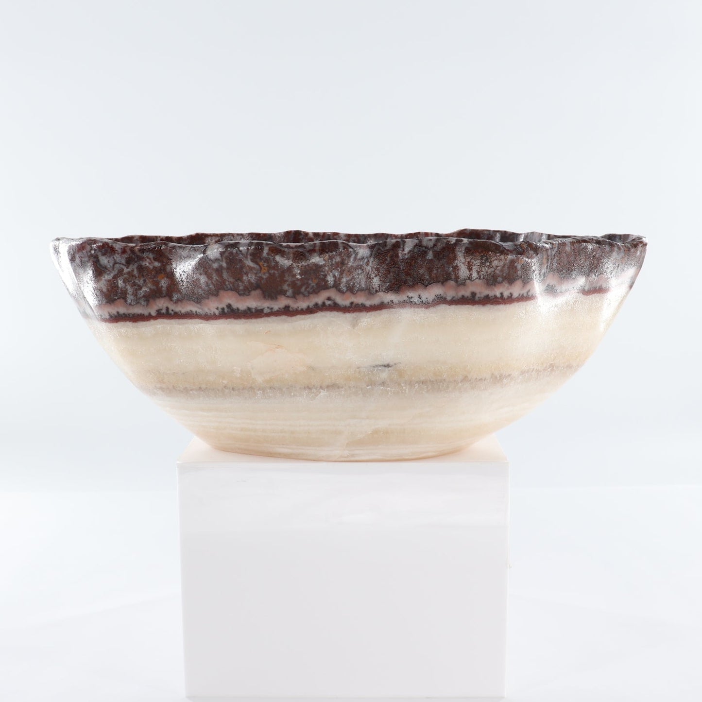 Mexican Onyx/Calcite Bowl 15"