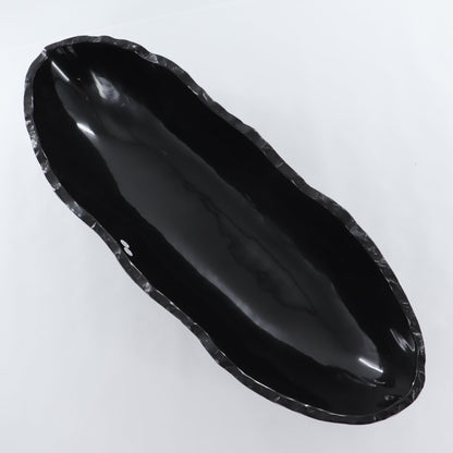 Black Marble Canoe Bowl - Expert Wholesale and Supplier of Wholesale Crystals & Bulk Gemstones, ["Bowls","Mexico","onyx"]