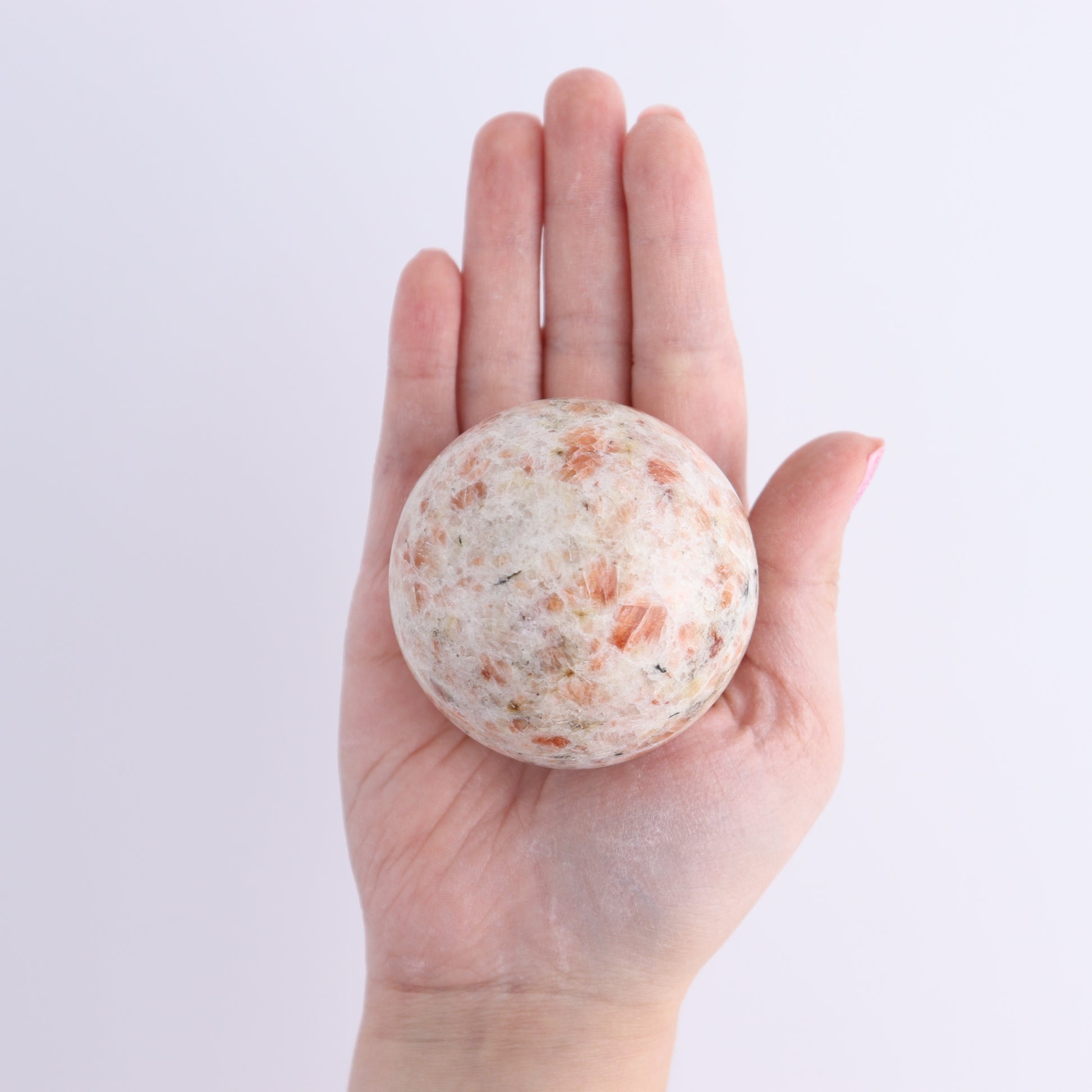 Sunstone Spheres Set of 5 - Expert Wholesale and Supplier of Wholesale Crystals & Bulk Gemstones, ["Spheres","Sunstone"]