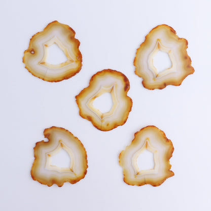 Iris Agate Slices Set of 5 - Expert Wholesale and Supplier of Wholesale Crystals & Bulk Gemstones, ["Agate","Iris Agate","Slices and Slabs"]
