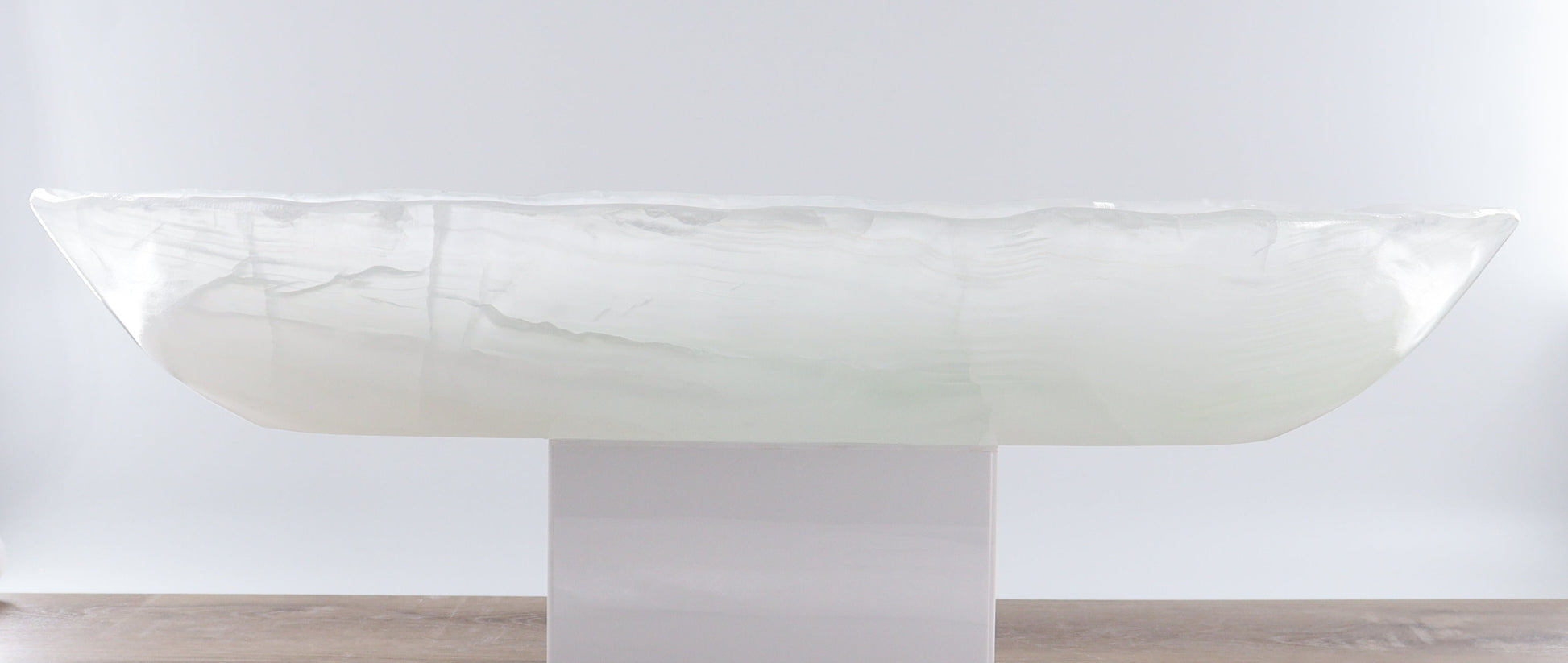Mexican Onyx/Calcite Canoe Bowl - Expert Wholesale and Supplier of Wholesale Crystals & Bulk Gemstones, ["Bowls","Calcite","canoe","Mexico","onyx"]