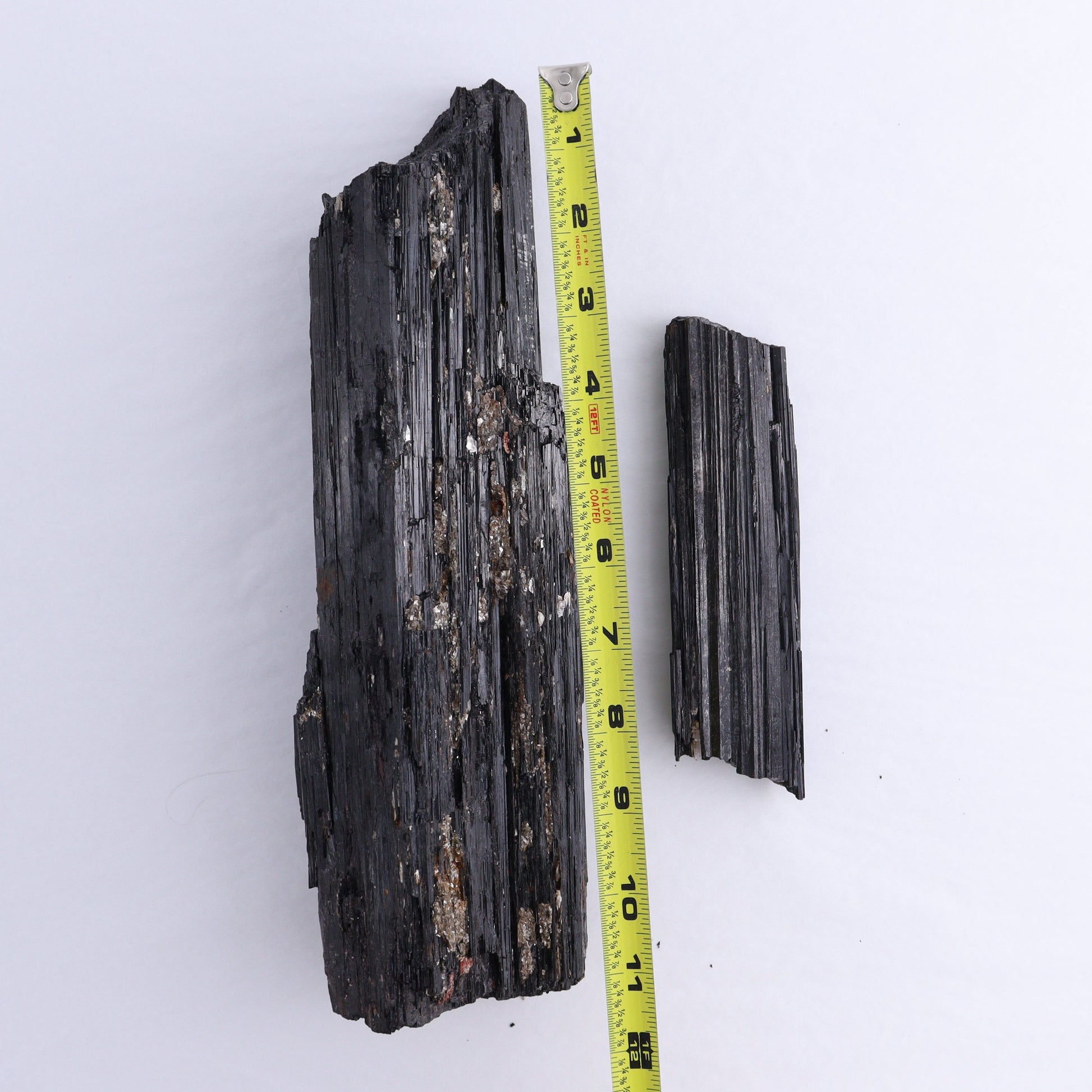 Black Tourmaline Log Set of 3 - Expert Wholesale and Supplier of Wholesale Crystals & Bulk Gemstones, ["Black Tourmaline","logs","Madagascar","Rough","Tourmaline"]