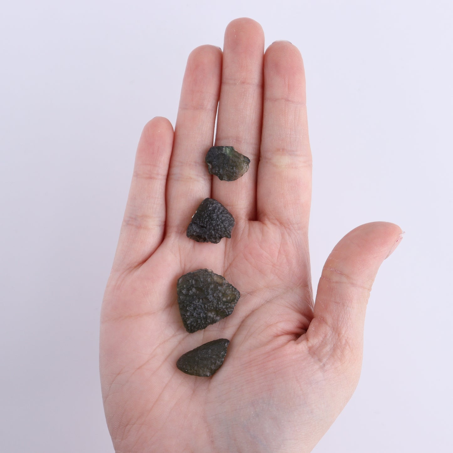 Moldavite Pieces Set of 6 - Expert Wholesale and Supplier of Wholesale Crystals & Bulk Gemstones, ["Czech Republic","Moldavite","Pieces"]