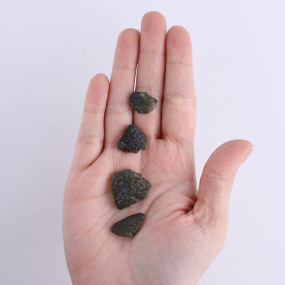 Moldavite Pieces Set of 6 - Expert Wholesale and Supplier of Wholesale Crystals & Bulk Gemstones, ["Czech Republic","Moldavite","Pieces"]