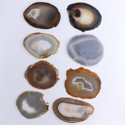 Agate Slices Set of 8 - Expert Wholesale and Supplier of Wholesale Crystals & Bulk Gemstones, ["Agate","Slices and Slabs"]