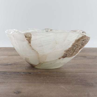 Mexican Onyx/Calcite Bowl 12"