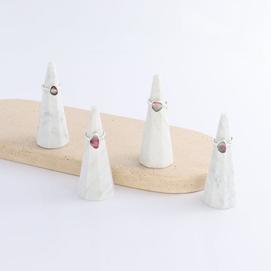 One Watermelon Tourmaline Ring Adjustable